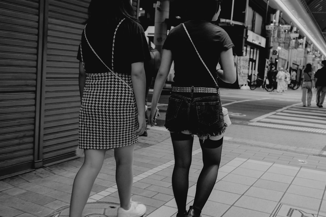 Photo denim skirt