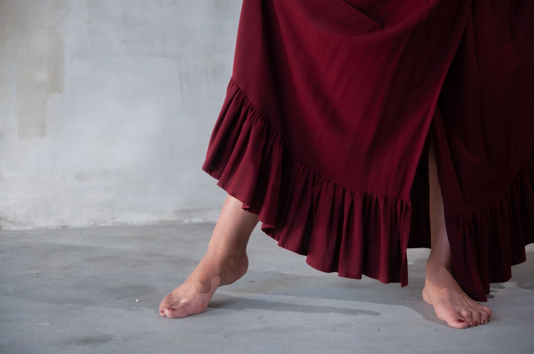 Photo asymmetric skirt
