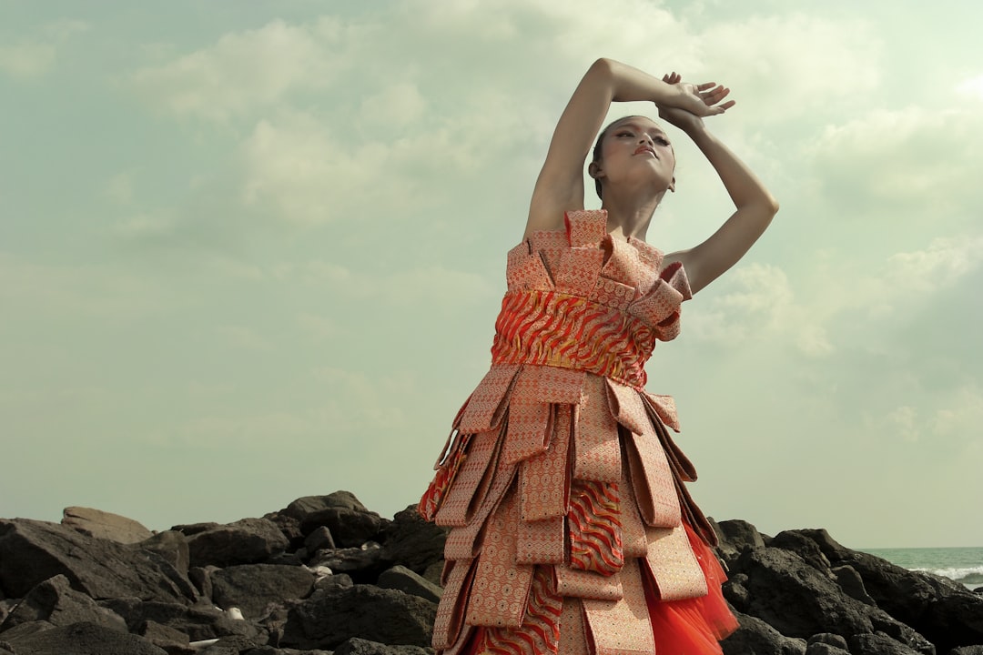 Photo flared dress