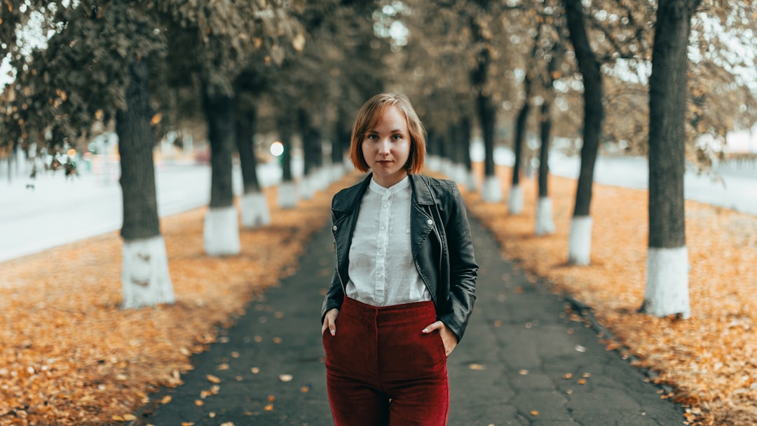 Photo red pants